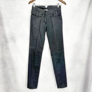 Y2K French Connection High Rise Skinny Jeans Grey Charcoal Women's Size 2